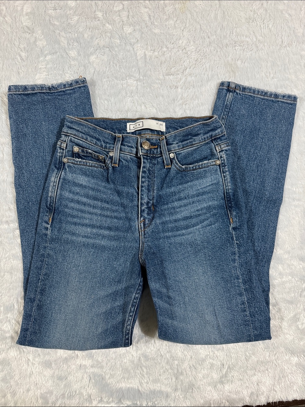 AYR Boyfriend Jeans in Medium Blue Wash